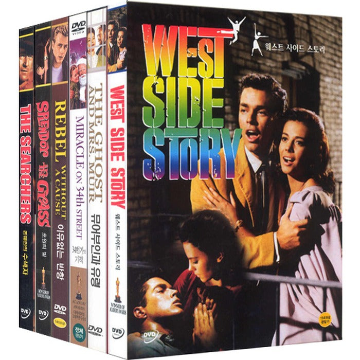 [DVD] 6 Types of Natalie Wood Collection: Westside Story, Prairie Light, The Searchers, Rebel Without a Reason, Muir Gynecological Ghosts, and the Miracle on 34th Street