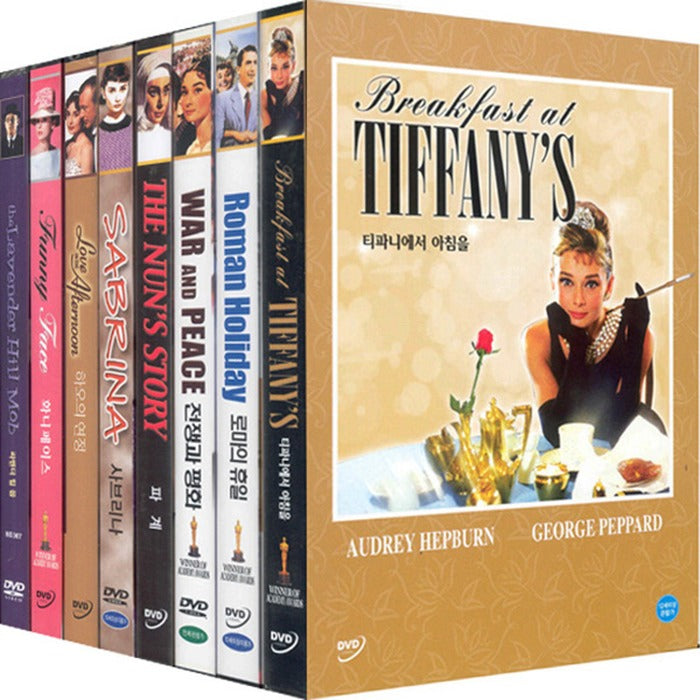 [DVD] Audrey Hepburn Collection x8: Roman Holiday + Breakfast at Tiffany's + War and Peace + Breaks + Sabrina + Hao's Affair + Fanny Face + Lavender Hill Mob