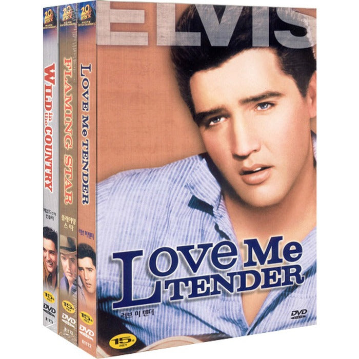 [DVD] Elvis Presley 3-Piece Set- Love Me Tender + Flaming Star + Wild in the Country