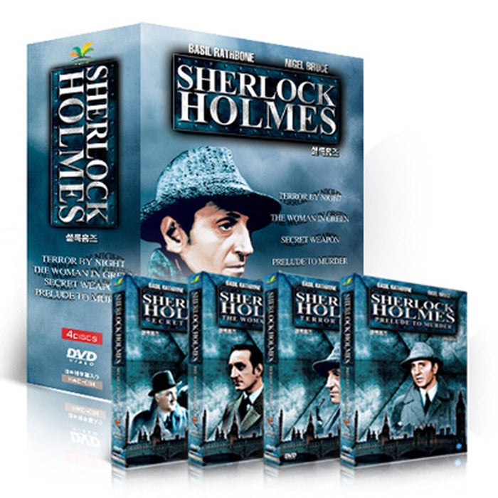 [DVD] Sherlock Holmes Collection 4 Box Set (4disc) - Secret Weapon, Lady in Green, Night of Terror, Prelude to Murder