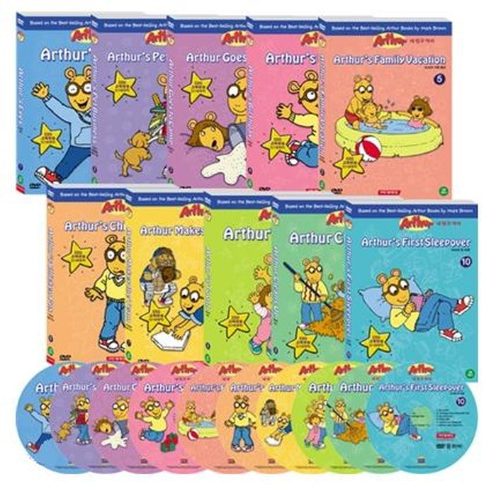 [DVD] Arthur 10-piece set (10 discs, no outbox) - 60 episodes in total