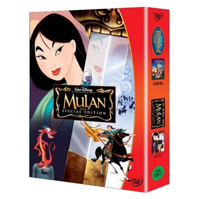 [DVD] Rapunzel+Mule1 (2disc.outboxy)- Walt Disney Tangled+ Mulan