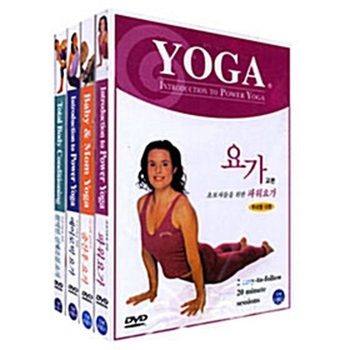 [DVD] Yoga Dvd 4 Sets (4Disc) - Power For Beginners + Aerobic Yoga + Full Body Yoga + Mother'S Birth