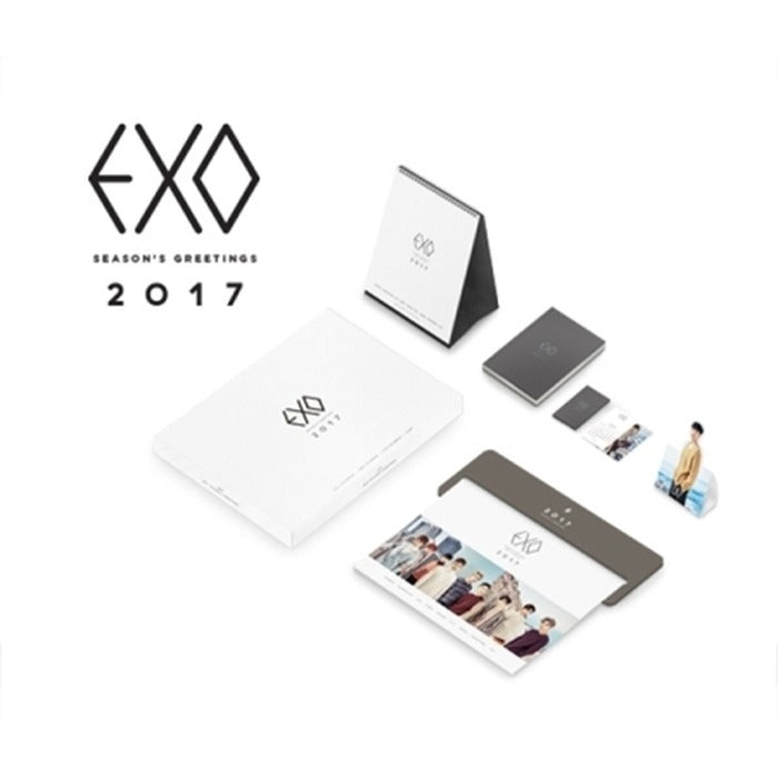 [EXO] Exo 2017 Season Painting: Wall Hanger+Desk Call Recorder+Minicalinder+Diary+Photostanding Card(Random)
