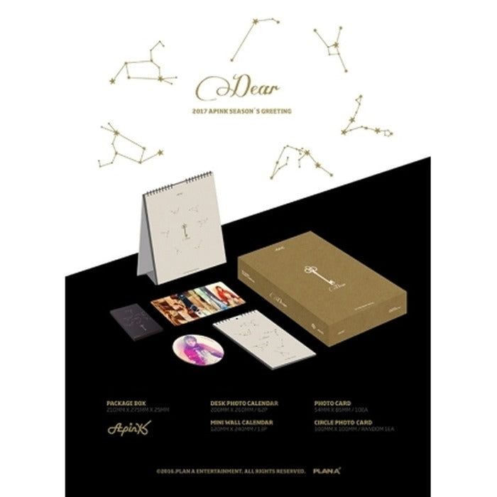 [Apink] Apink 2017 Season Depositing - Tabletop Calder+Potatobook+Miniwall Cover Letter+Potato Card10+One Type Hologrampotatomexican Card1 Type Lending