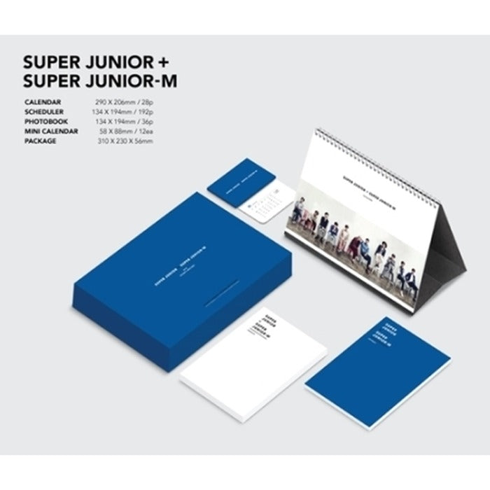 [Super Junir+Super Junior-M] Super Juicy & Super Juicy M 2016 Seasonal Painting- Calendar+Shoulder+Potato +Mini Calenderer (Banquet)