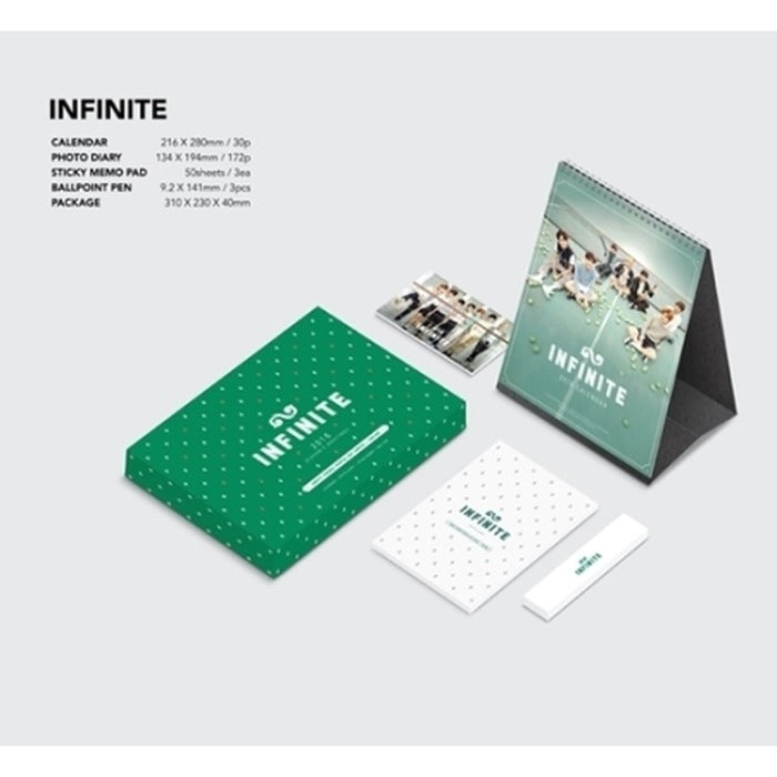[Infinite] Infinite 2016 Seasonal Painting- Calendar+Photodiversity+Sticky Memo Pad+Bolt Pen (Recommended)